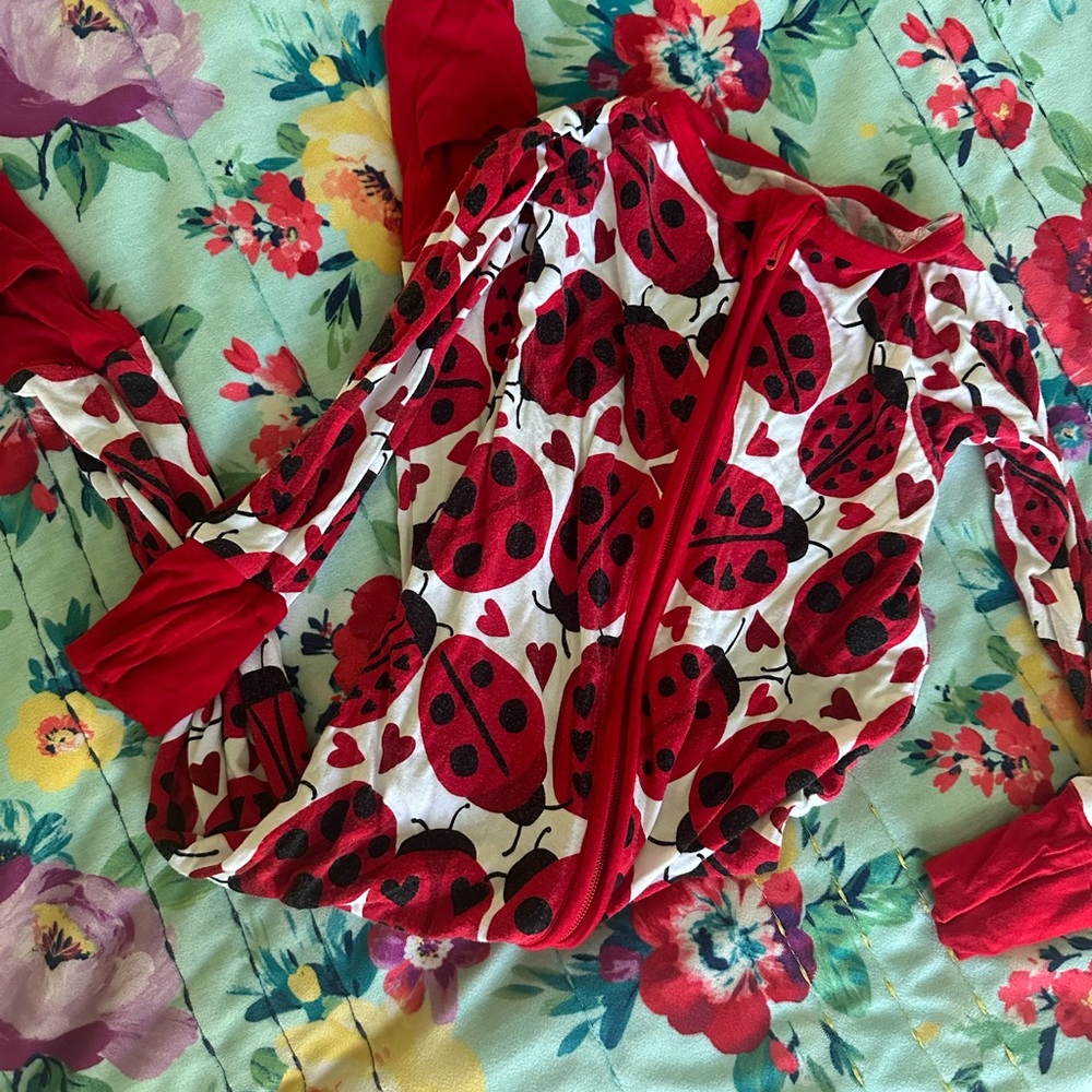 Little Sleepies Red Ladybug Kids Pajamas